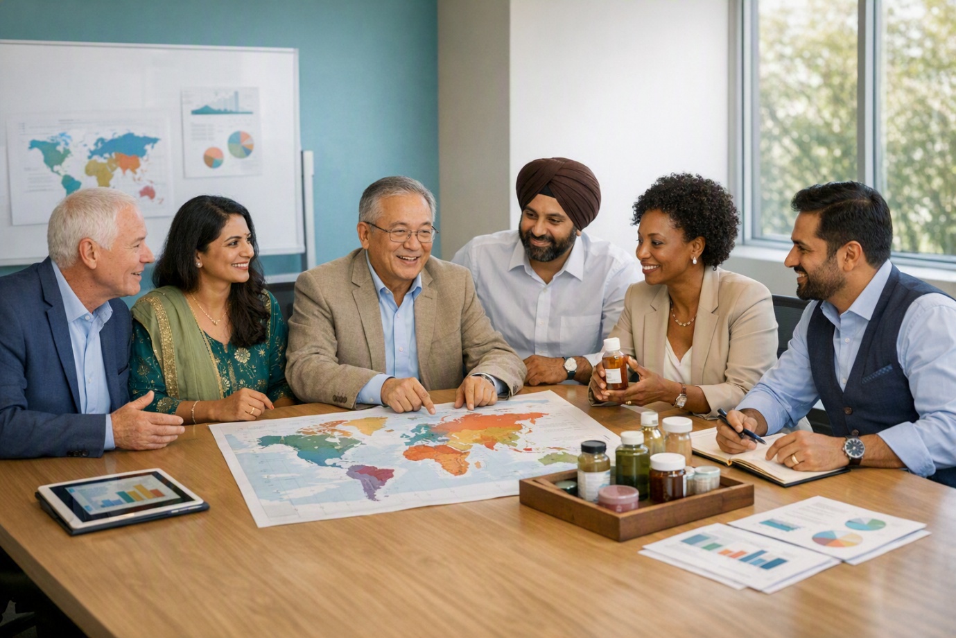 Trade-promotion and chamber representatives planning member support