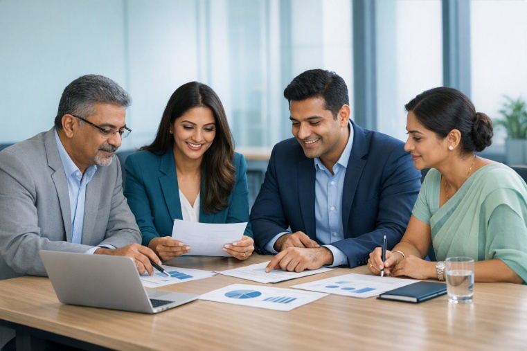 CITEP advisers helping a business team turn information into action