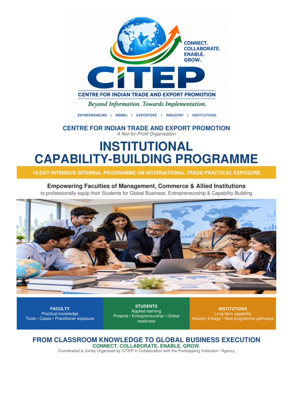 CITEP Institutional Capability-Building Programme brochure cover